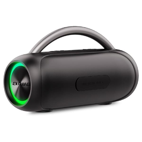 Bocina Bluetooth Portátil AIWA AWS10BTB-NEGR Impermeable TWS