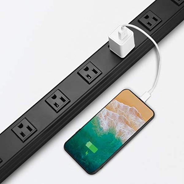 Cable Matters - Regleta de enchufes con 6 tomas y puertos USB (paquete ...