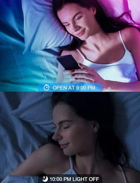 Luces LED Nexillumi para dormitorio, 40 m, con sincronización musical, cambio de color (APP + control remoto), tira LED RGB para decoración estética del hogar, sala de juegos