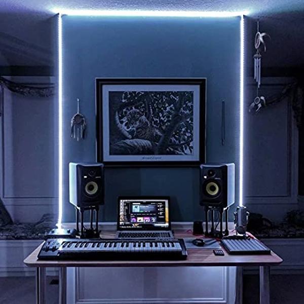 Tira de luces LED Govee COB Pro, luces LED para dormitorio compatibles con Alexa, Asistente de Google y Matter, luz RGBICW con blanco cálido, tira de luces inteligente, luces LED p