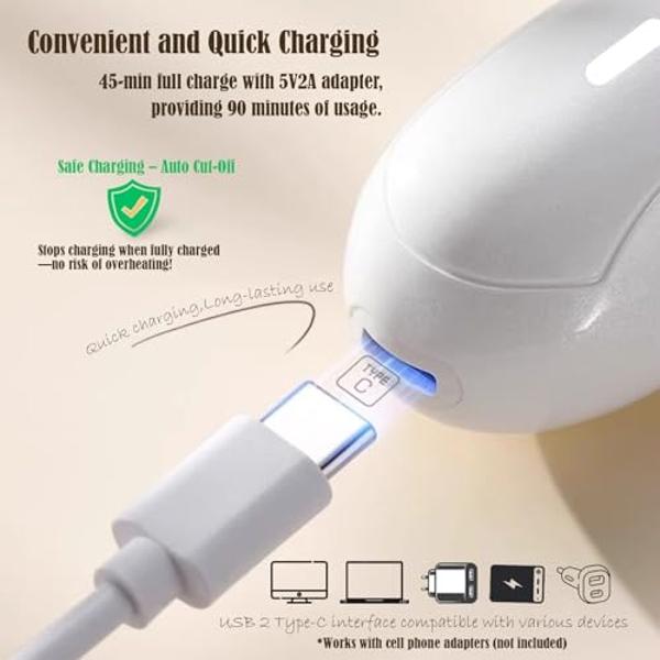 Afeitadora Pop Sonic para mujer (Dorada) - Afeitadora eléctrica de 5 cabezales - Depiladora impecable de 360 ​​grados con batería, cable de carga USB, cepillo de limpieza y manual 