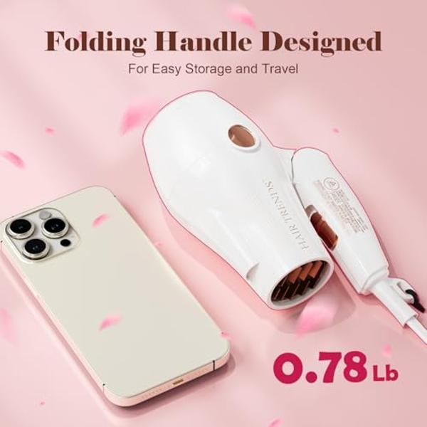 Mini Travel Mini Secador Con Difusor Mini Secador De Pelo De Viaje