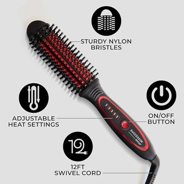 Cepillo térmico FHI Heat Stylus: cepillo térmico multifuncional para alisar, dar volumen, rizar y dar forma. Cepillo redondo térmico con cerámica de turmalina para un cabello suave