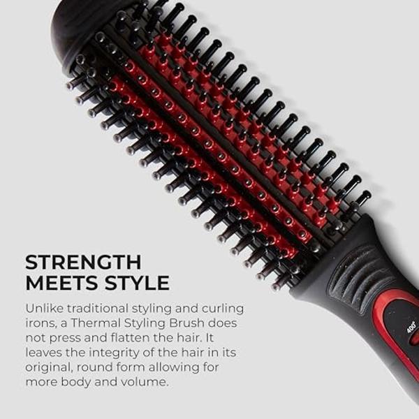 Cepillo térmico FHI Heat Stylus: cepillo térmico multifuncional para alisar, dar volumen, rizar y dar forma. Cepillo redondo térmico con cerámica de turmalina para un cabello suave