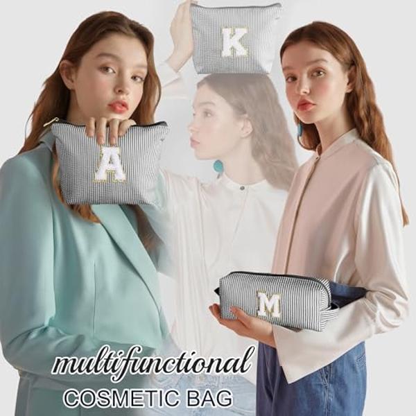 Regalos de cumpleaños YOOLIFE para mujeres y adolescentes: idea de regalo de cumpleaños para una amiga | Bonita bolsa de maquillaje azul, neceser de viaje para mamá, novia, esposa,