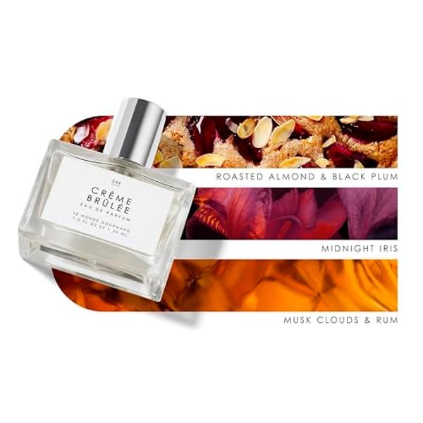 Le Monde Gourmand Crème Brûlée Eau de Parfum - 1 fl oz (30ml) - Azúcar tostado, almendra negra, notas de perfume de ciruela
