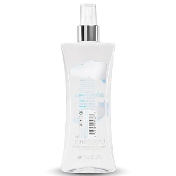 Spray corporal con fragancia exclusiva Body Fantasies, almizcle blanco fresco, 237 ml