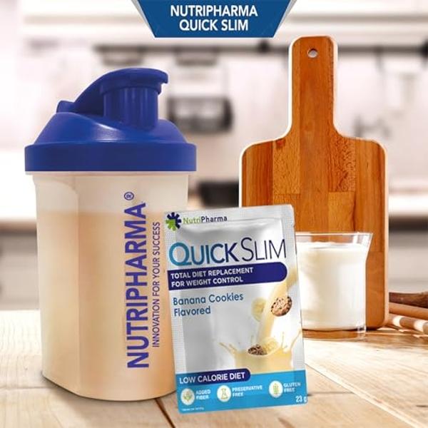 Batidos Quick Slim de alto contenido proteico para bajar de peso, 30 raciones, sustituto completo de comida en polvo, batidos dietéticos para mujeres y hombres, 20 g de proteína, 2