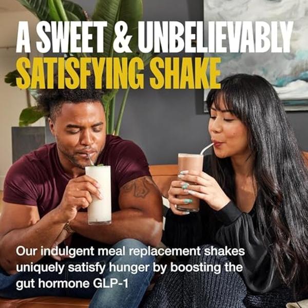 Batidos prebióticos Supergut | Sustituto de comidas | Potenciador de GLP-1 | Alto en proteínas y fibra | Sin azúcar añadido | Comida, refrigerio keto (Vainilla vegana, 14 porciones