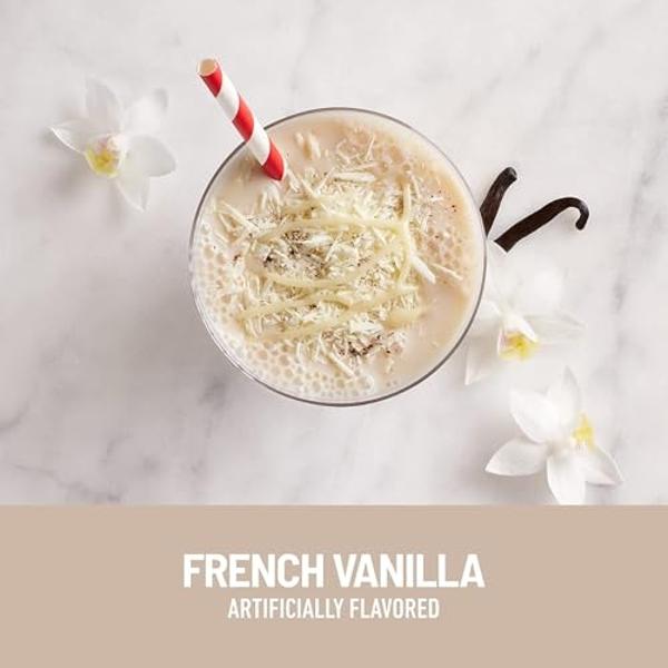 Batido sustitutivo de comida SlimFast, vainilla francesa original, 10 g de proteína lista para beber para bajar de peso, botella de 325 ml (11 onzas líquidas), 8 unidades