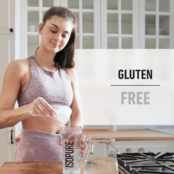 Isopure Zero Carb - Proteína de suero 100 % pura en polvo, sin lactosa ni gluten, con vitaminas y sabor a galletas y crema, 25 g de proteína por ración, 1,3 kg, 44 raciones (el env