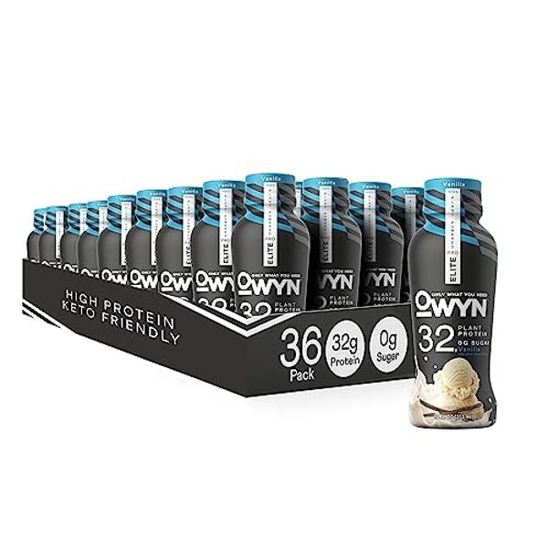 Batido de proteína de vainilla Lean Body, listo para beber, 20 g de proteína, mezcla de suero, 0 azúcares, sin gluten, 22 vitaminas y minerales (caja y tapa reciclables - Paquete d