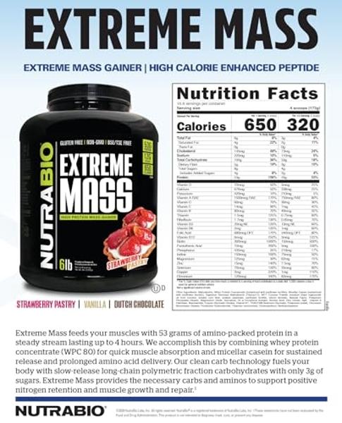 Rule One Proteins, Ganador de Masa - Chocolate con Mantequilla de Cacahuete, Fórmula Alta en Calorías para el Aumento de Peso con más de 1220 calorías, más de 250 g de Mezcla de Ca