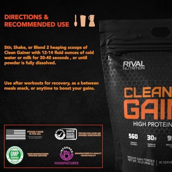Rule One Proteins, R1 Clean Gainer: fórmula rica en proteínas para ...