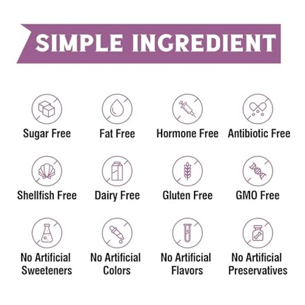 Polvo de péptidos de colágeno multivitalibre tipo I, II, III, V y X, proteína de colágeno hidrolizada para mujeres y hombres, piel, cabello y uñas. Sin sabor, sin OMG, cetogénico y