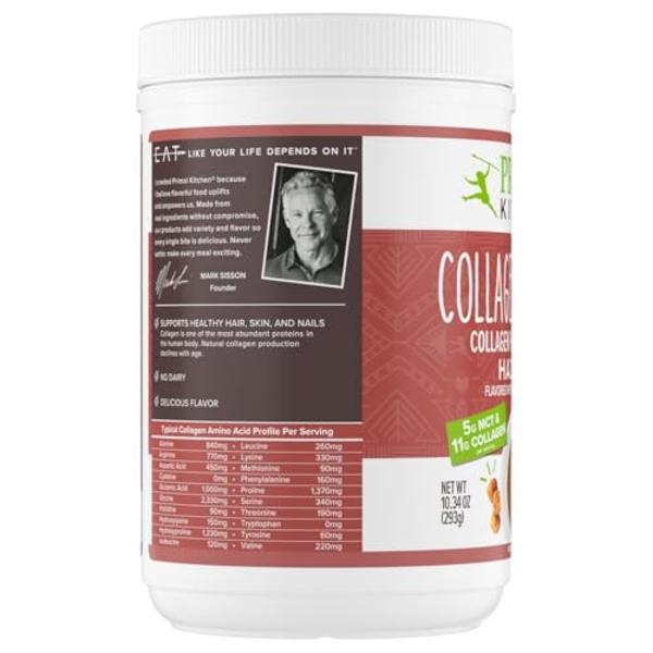 Crema de colágeno en polvo con sabor a avellana de Primal Kitchen, mezcla para bebida de péptidos de colágeno con aceite MCT, 287 g