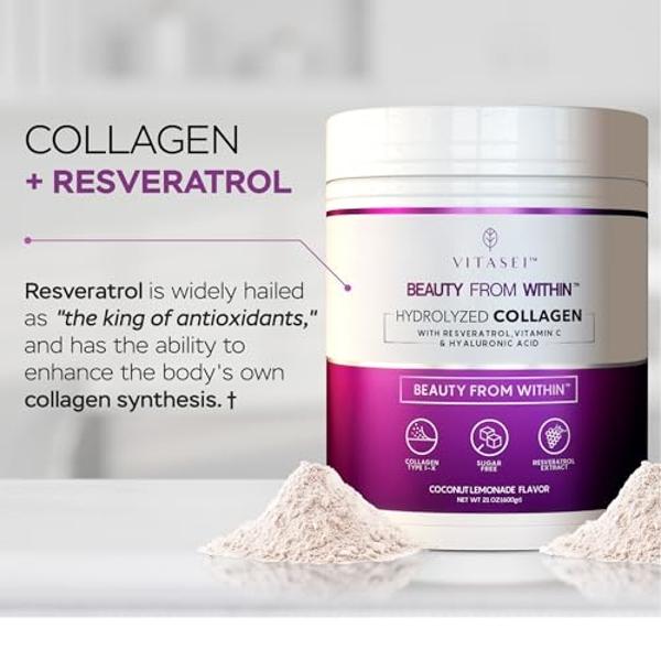Crema de colágeno para café moca Naked Collagen - Crema de colágeno para café - Sin lácteos, sin gluten, sin OMG - Protege el cabello, la piel y las uñas - 40 porciones