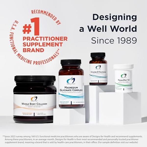 Designs for Health DHEA 25 mg - Suplemento de DHEA para hombres y mujeres - Complemento para un envejecimiento saludable, la integridad muscular, la energía y la síntesis hormonal 