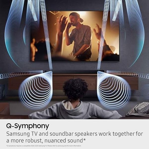 Barra de sonido SAMSUNG Serie Q HW-Q900F Subwoofer de 7.1.2 canales (modelo 2025) Integración inteligente, Dolby Atmos inalámbrico, Q-Symphony