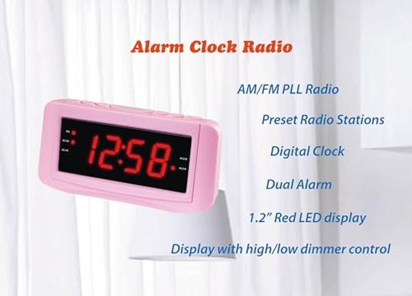Radio despertador HANNLOMAX HX-206Wi con cargador inalámbrico, pantalla a color RGB, puerto USB para carga y reproducción de MP3, Bluetooth, sonidos relajantes para dormir, entrada