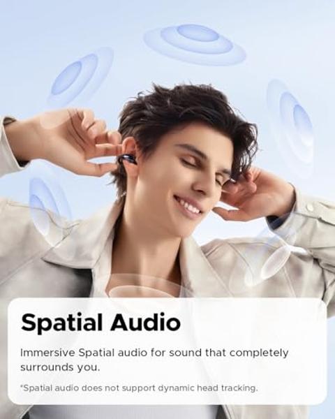 SoundPEATS PearlClip Pro Ear - Auriculares inalámbricos ultra abiertos con Bluetooth 5.4, con clip y micrófono, resistencia al agua IPX5, 24 horas de reproducción para correr, anda
