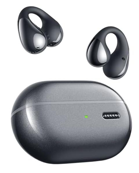 SoundPEATS PearlClip Pro Ear - Auriculares inalámbricos ultra abiertos con Bluetooth 5.4, con clip y micrófono, resistencia al agua IPX5, 24 horas de reproducción para correr, anda