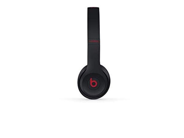 Auriculares inalámbricos supraaurales Beats Solo3 - Colección Beats Decade - Negro-Rojo Defiant (Renovados)
