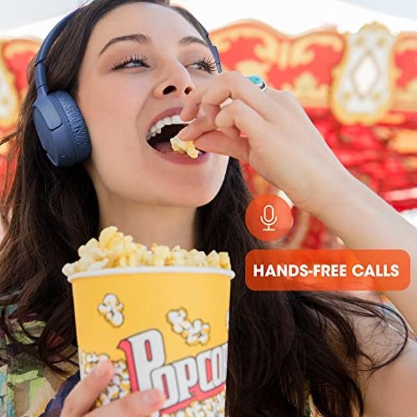 JBL Tune 510BT - Auriculares Bluetooth con hasta 40 horas de batería, micrófono para llamadas, plegables y cómodos, compatibles con Android e iOs (Blanco)