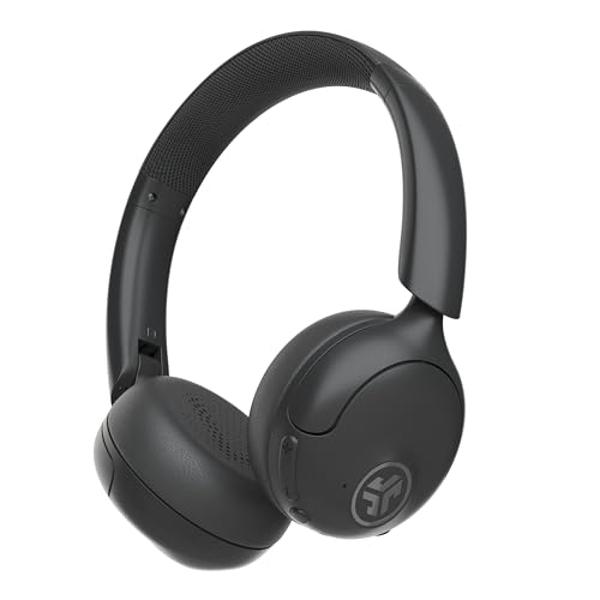 Auriculares inalámbricos JLab Go Work con micrófono, Bluetooth para PC con más de 45 horas de reproducción y conexión multipunto a portátiles y dispositivos móviles, con cable o in