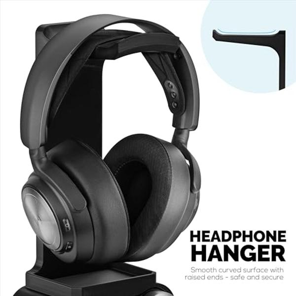 Soporte para auriculares BRAINWAVZ diseñado para auriculares inalámbricos Steelseries Arctis Nova Pro con base para la estación base inalámbrica (HPS01)