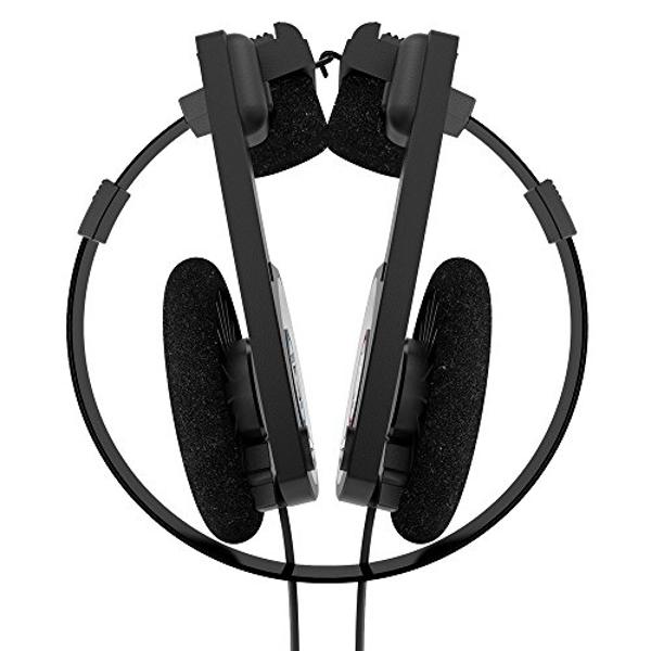Auriculares supraurales Koss Porta Pro Black, estilo retro, diseño plegable, incluye estuche, color negro