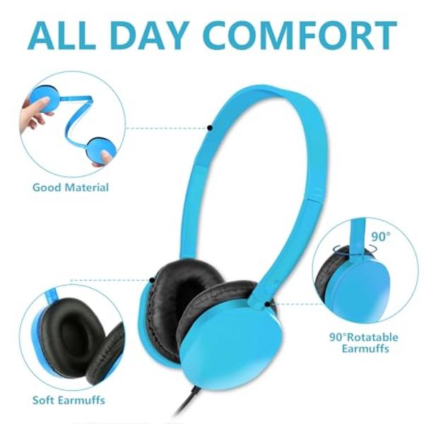 Auriculares Bluetooth CPTEA, inalámbricos Bluetooth V5.4 con micrófono, cancelación de ruido, conexión multipunto, para trabajo, móvil, portátil, centro de llamadas, oficina ruidos