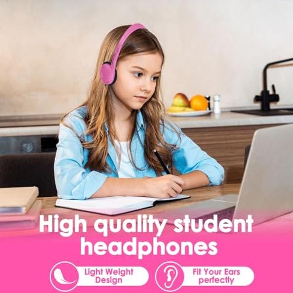 TJZXGUI - Juego de 10 auriculares para niños, para la escuela, estudiantes, aulas, niños pequeños, niñas, adolescentes y adultos (multicolor)