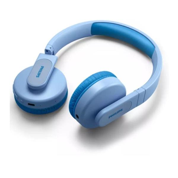 Auriculares inalámbricos PHILIPS K4206 para niños, supraaurales con Bluetooth, escucha segura, aplicación de control parental, paneles iluminados, controladores de 32 mm, sonido de