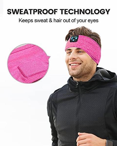 Auriculares Fulext con Bluetooth para dormir, diadema deportiva con música, ultrasuaves para quienes duermen de lado, regalo para hombres y mujeres.