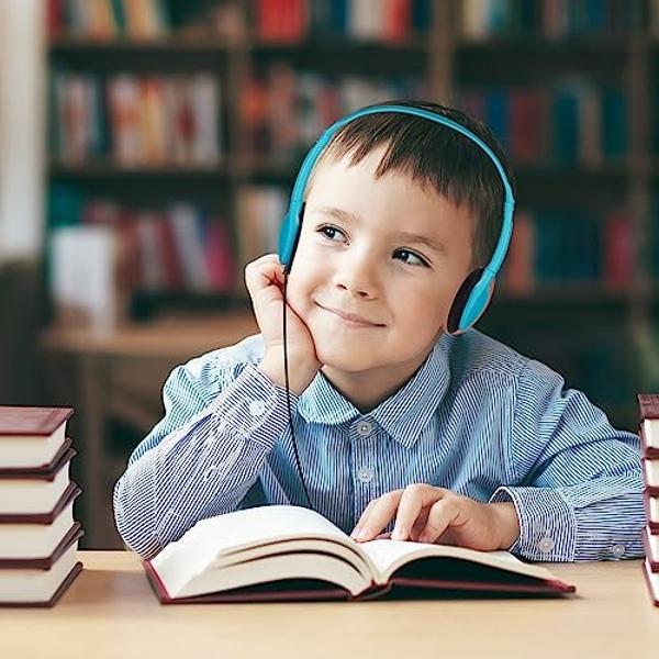 Auriculares inalámbricos PHILIPS K4206 para niños, supraaurales con Bluetooth, escucha segura, aplicación de control parental, paneles iluminados, controladores de 32 mm, sonido de