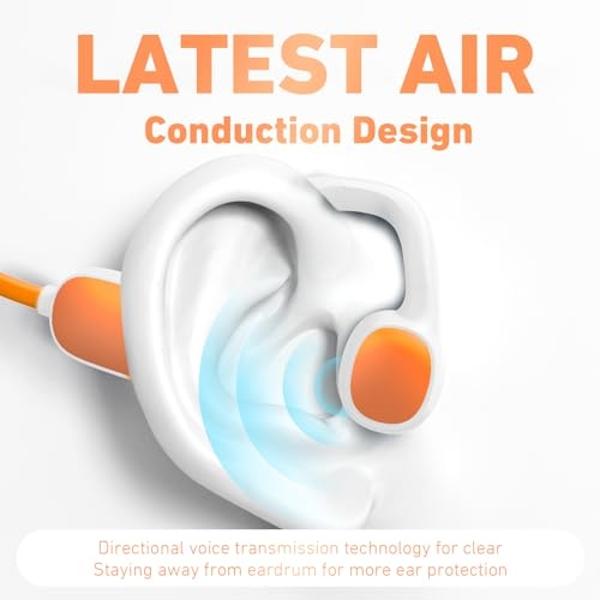 Auriculares para niños Mehomeli, Bluetooth 5.2, conducción aérea, abiertos, con limitación de volumen de 85 dB, sonido estéreo con micrófono, resistencia al agua IPX5, 20 horas de 