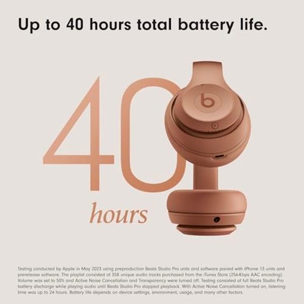Beats Studio Pro x Kim Kardashian - Auriculares inalámbricos Bluetooth con cancelación de ruido - Dune (Renovados)