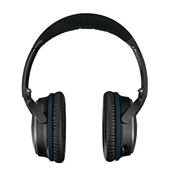 Auriculares Bose QuietComfort 25 con cancelación de ruido acústica para dispositivos Samsung y Android, color negro (con cable, 3,5 mm) (renovados)
