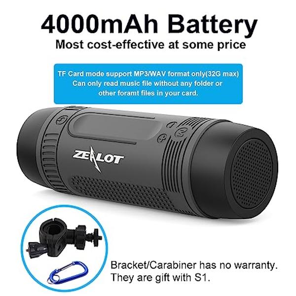 Altavoz Bluetooth Antimi, reproductor de radio FM, reproductor de MP3, estéreo, portátil, inalámbrico, con sonido HD, micrófono integrado, audio de alta definición y graves mejorad