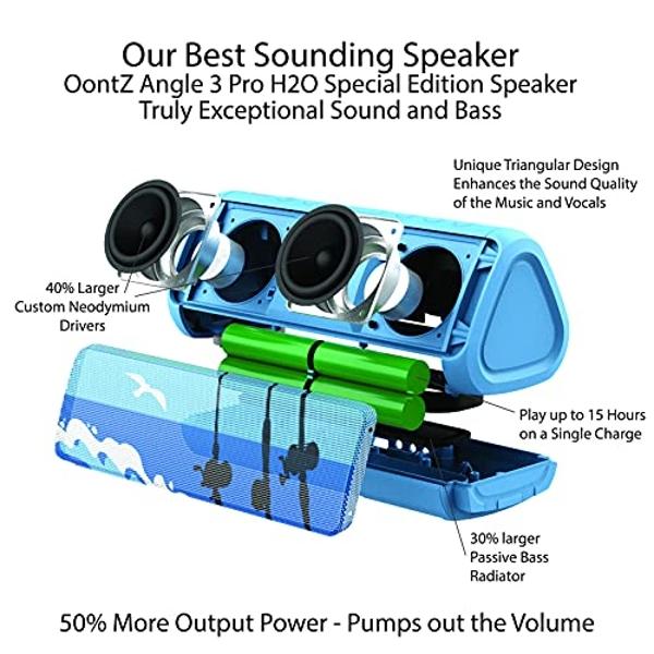 Altavoz Bluetooth Antimi, reproductor de radio FM, reproductor de MP3, estéreo, portátil, inalámbrico, con sonido HD, micrófono integrado, audio de alta definición y graves mejorad