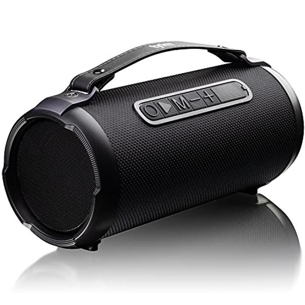 Altavoz Bluetooth Monster Adventurer Max Boombox, altavoces para exteriores impermeables IPX7 con doble subwoofer, sonido estéreo de 100 W y graves potentes, altavoces inalámbricos