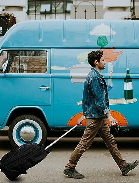 MATEIN - Mochila con ruedas para portátil de 17 pulgadas, resistente al agua, con ruedas, ideal para llevar en el trabajo, para viajes de negocios, para hombres, mujeres y adultos,