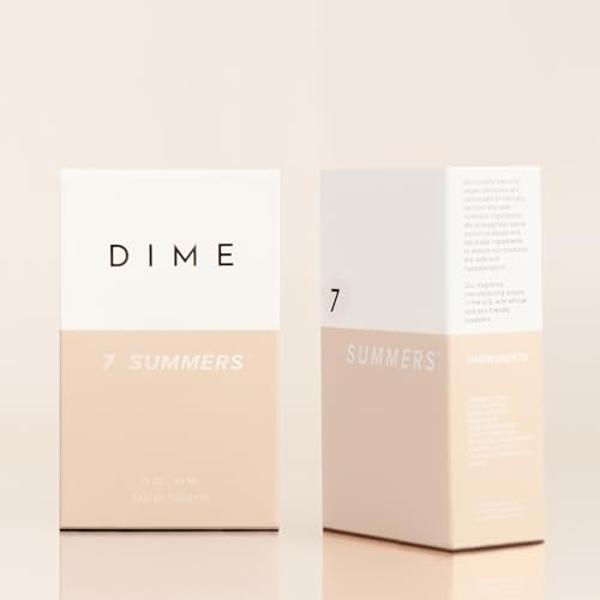Perfume Dime Beauty 7 Summers para mujer, 50 ml (1.7 oz) - Aroma floral dulce, fragancia limpia, Eau de Toilette, hipoalergénico