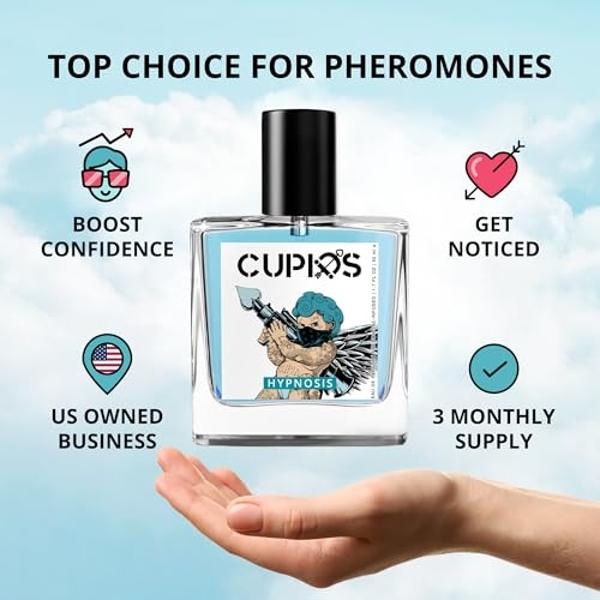 Colonia con feromonas Cupids Original EDP Hypnosis 2.0 para hombre - Perfume con feromonas para hombre (50 ml)