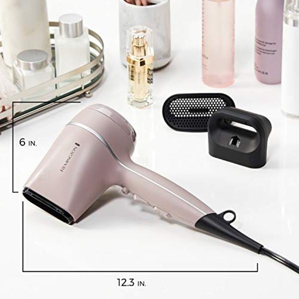 Secador de pelo Remington Pro Wet2style, con tecnología de secado iónico y cerámico, color malva, 1875 vatios de potencia de secado