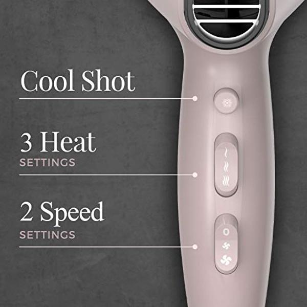 Secador de pelo Remington Pro Wet2style, con tecnología de secado iónico y cerámico, color malva, 1875 vatios de potencia de secado