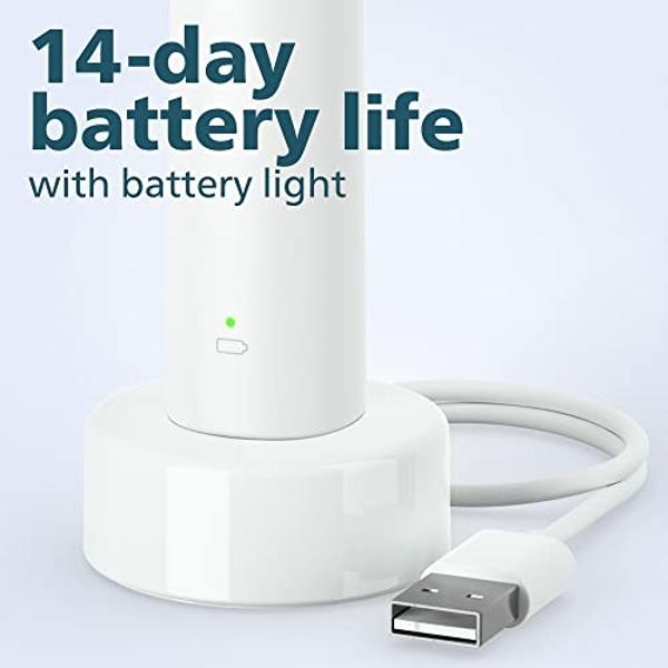 Cepillo de dientes eléctrico recargable PHILIPS Sonicare 2100 Power, color blanco menta, HX3661/04