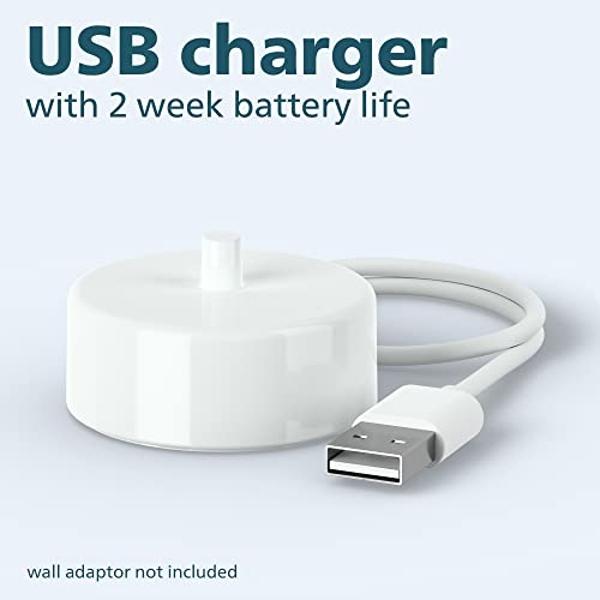 Cepillo de dientes eléctrico recargable PHILIPS Sonicare 2100 Power, color blanco menta, HX3661/04