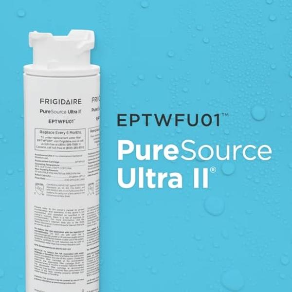 Filtro de agua para refrigerador FRIGIDAIRE EPTWFU01 PureSource Ultra II, 1 unidad, blanco